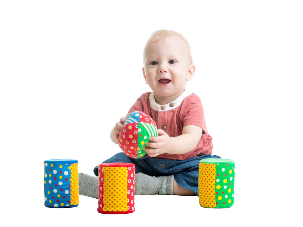 Bambino impegnato nel gioco simbolico durante la prima infanzia